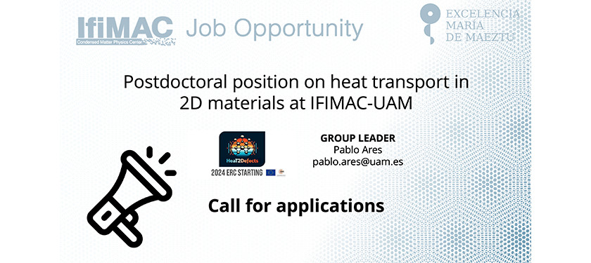 Postdoctoral Position on Heat Transport in 2D Materials at IFIMAC-UAM