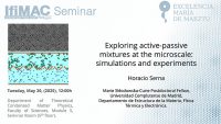 Exploring Active-Passive Mixtures at the Microscale: Simulations and Experiments